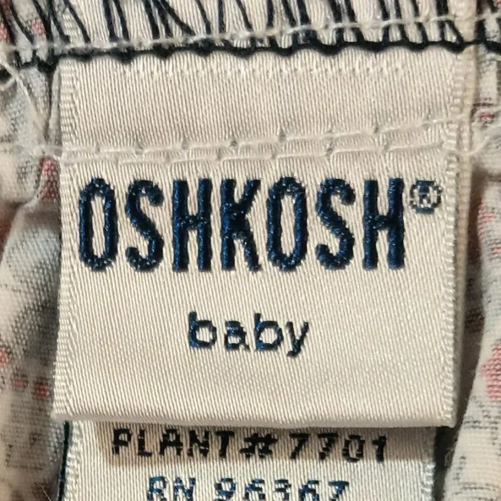 Oshkosh Denim Gingham Ruffle Dress 18M Floral & Boho Vestbak Jumper